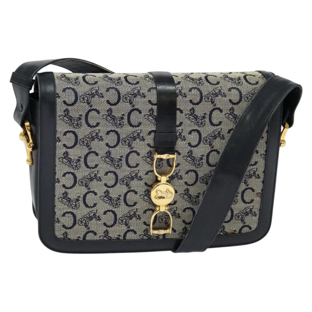 Vintage Navy Celine Saluki Bag